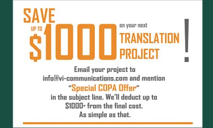 Save $1,000 on Your Next Translation Project with VI-Communications